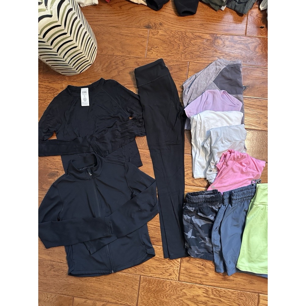 Athleta Girl Size 7 8 10 Activewear Lot 11 Pcs Jacket Leggings Shorts Shirts